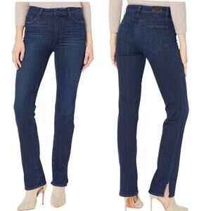 PAIGE Hoxton Straight Jeans w/Outseam Slit in Jorah Size 25